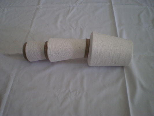 40s Close Virgin 100% Polyester Spun Yarn Raw White For Weaving