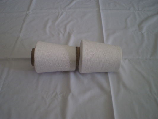 40s Close Virgin 100% Polyester Spun Yarn Raw White For Weaving