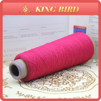 Red  Blended Yarn With 65% viscose 35% nylon yarn Wool / Nylon NE 24/2